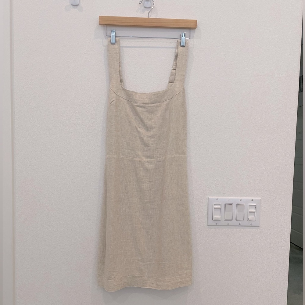 ABERCROMBIE Linen mini dress! Size SMALL TALL (best if 5’8 or taller)